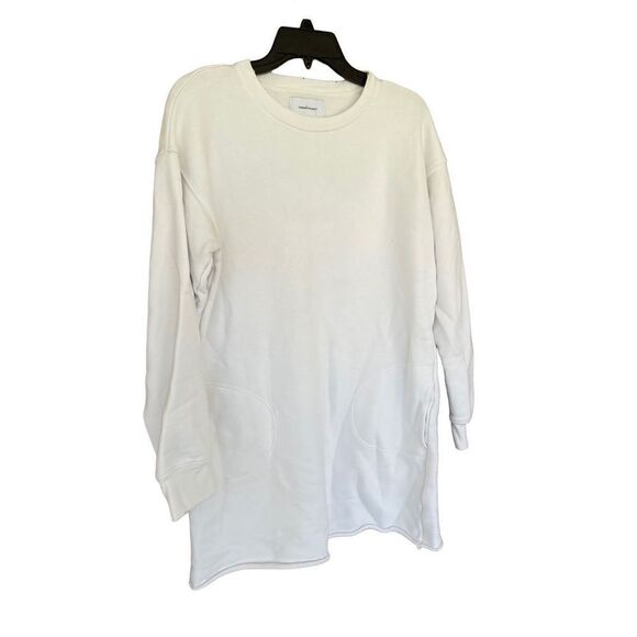 Current/Elliot Womens Lovers Los Angeles Tunic Sweatshirt Cream Size Medium - Picture 2 of 6